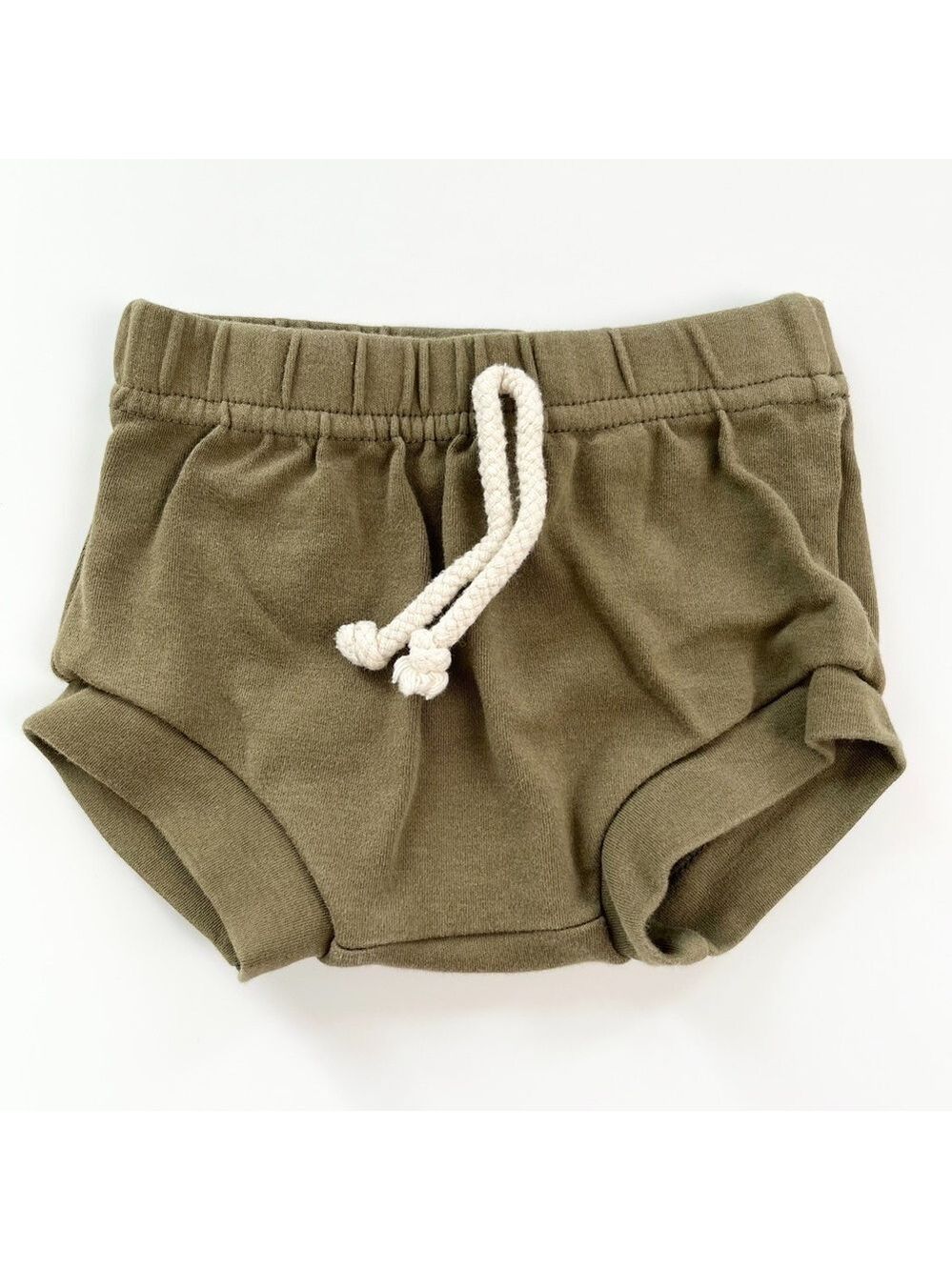 Ploom Baby Olive‎ Green Kids Organic Cotton Shorts